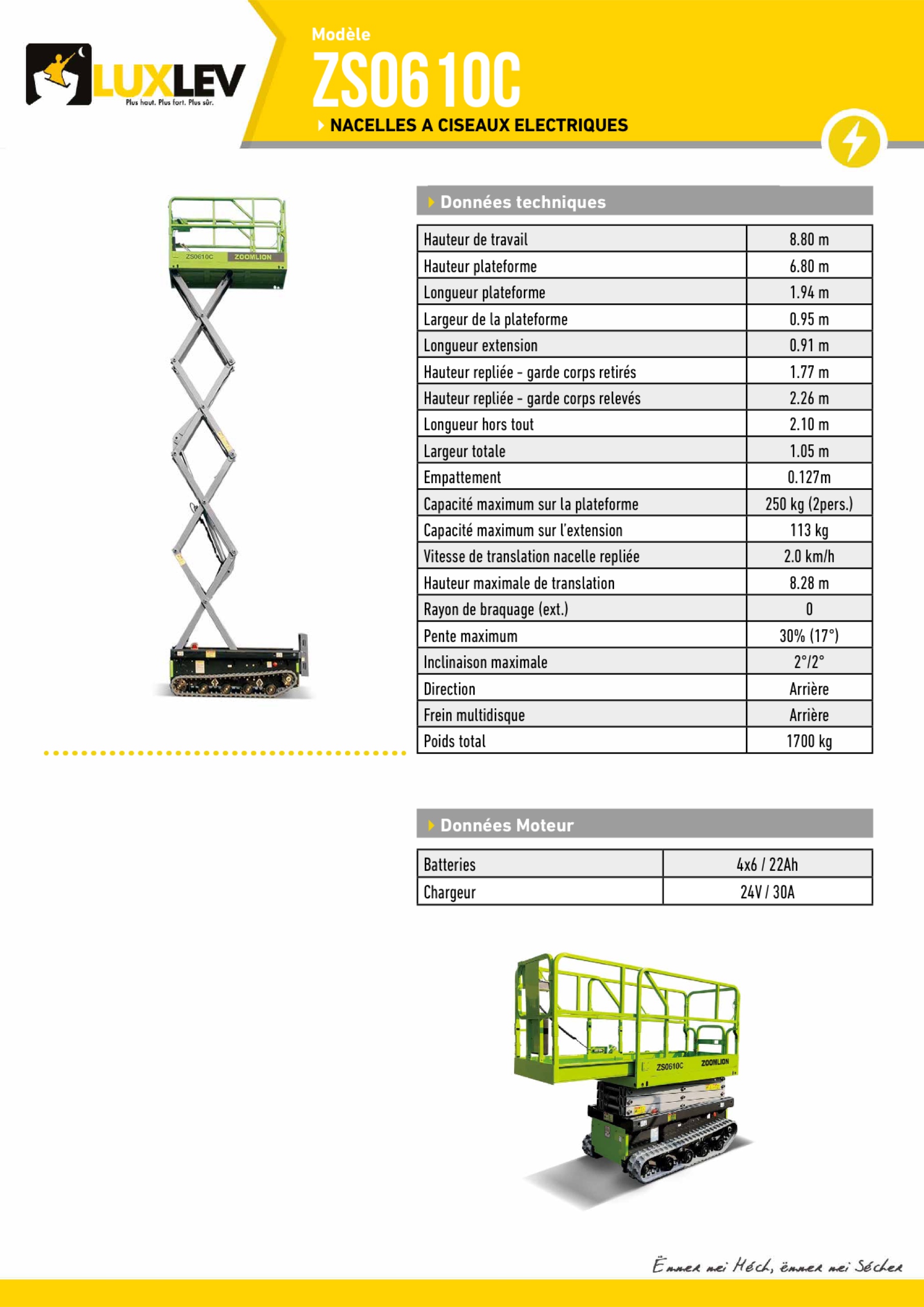 Lire la suite à propos de l’article Zoomlion ZS0610C (4272C )