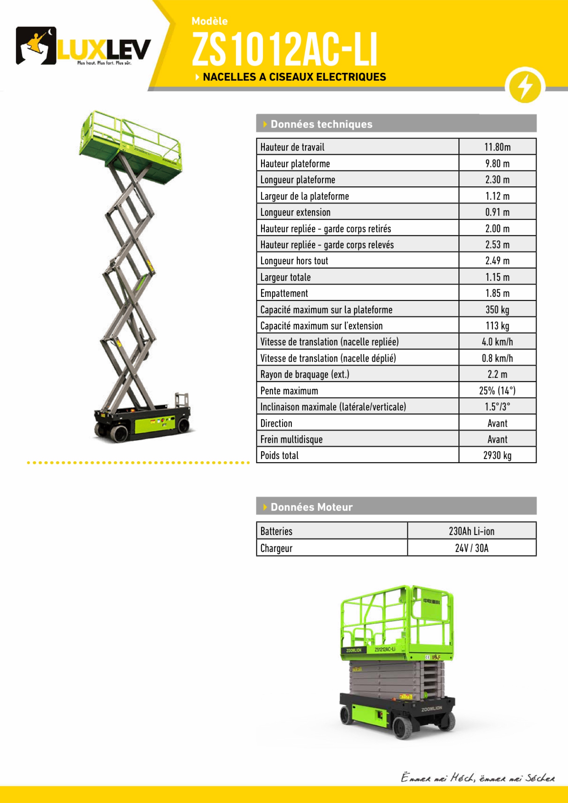 Lire la suite à propos de l’article Zoomlion ZS1012AC-LI ( 4275C )